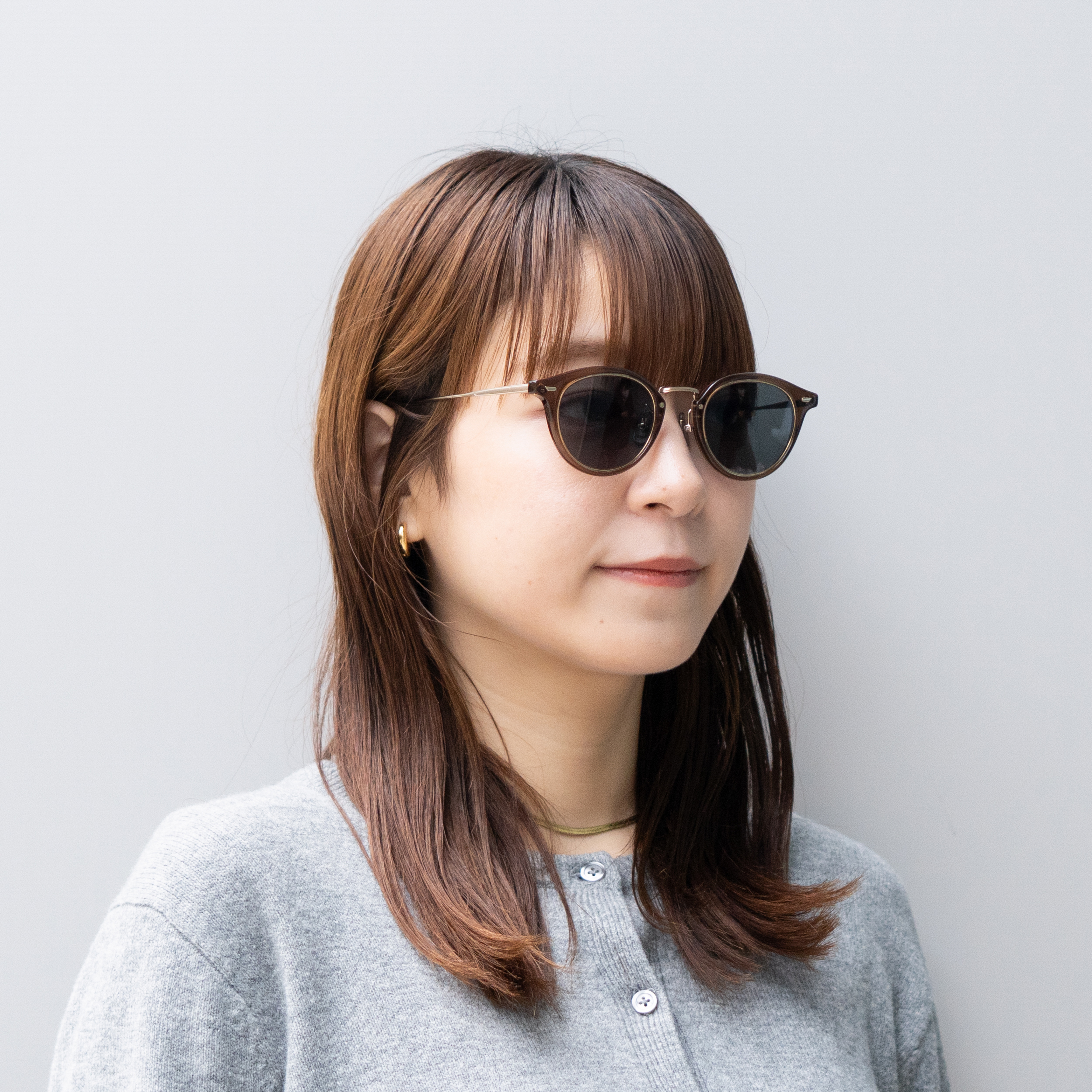 ブラウン/ホワイトゴールドマット(ダークグリーン)46