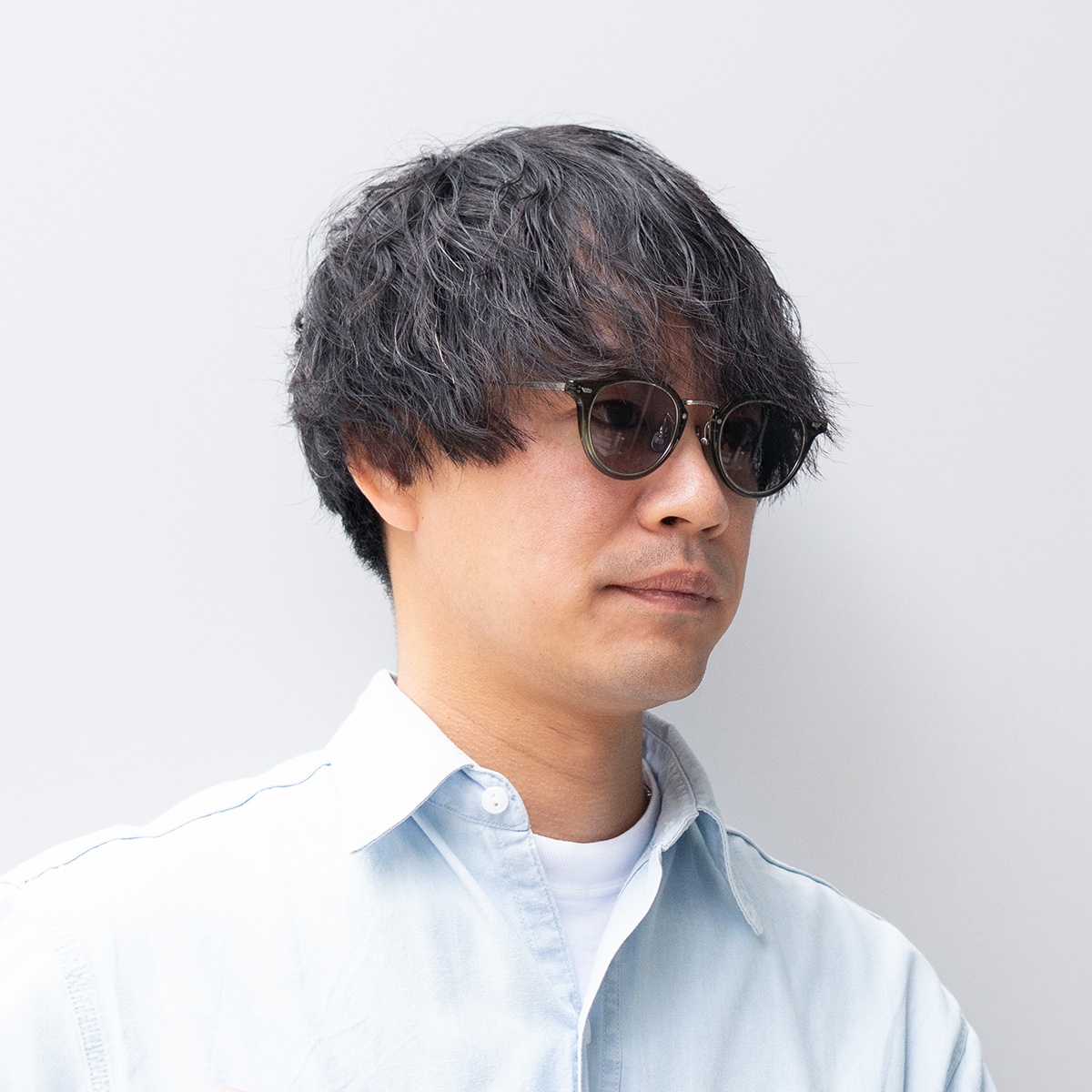 オリーブ/ライトグレーマット(ライトグレー)46