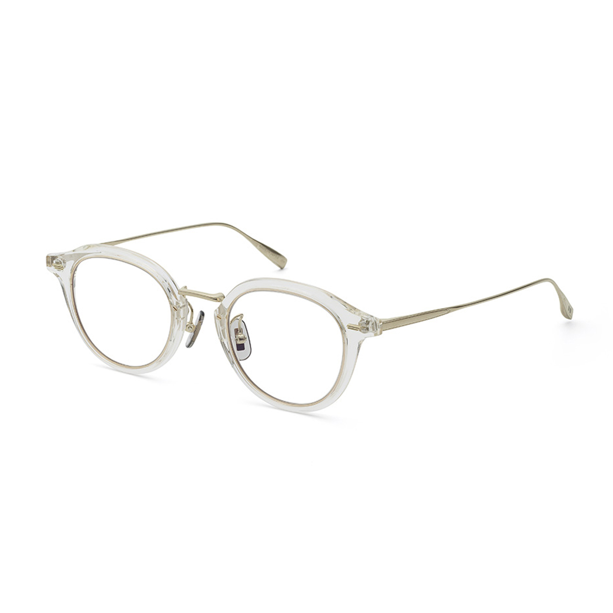 ライトイエロー／ホワイトゴールドマット 46