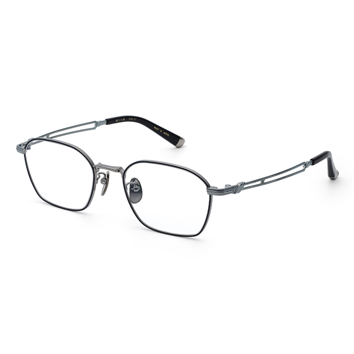 鯖江光器 M-37 ライトグレー／ブルー 50